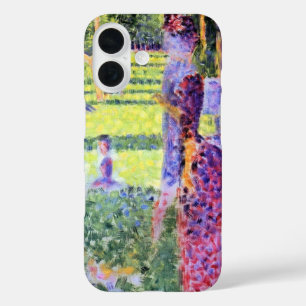 Coques iPhone 16 Le couple de Georges Seurat, Pointillisme Vintage