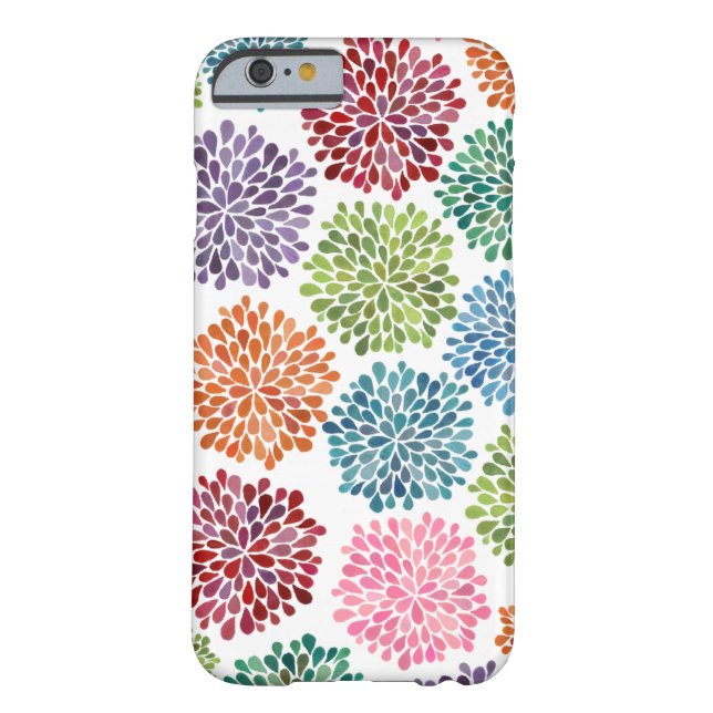 Coques Case-Mate iPhone Le dahlia d'aquarelle d'arc-en-ciel fleurit la (Dos)