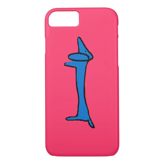 Coques Case-Mate iPhone Le fameux Dachshund Bleu (Dos)