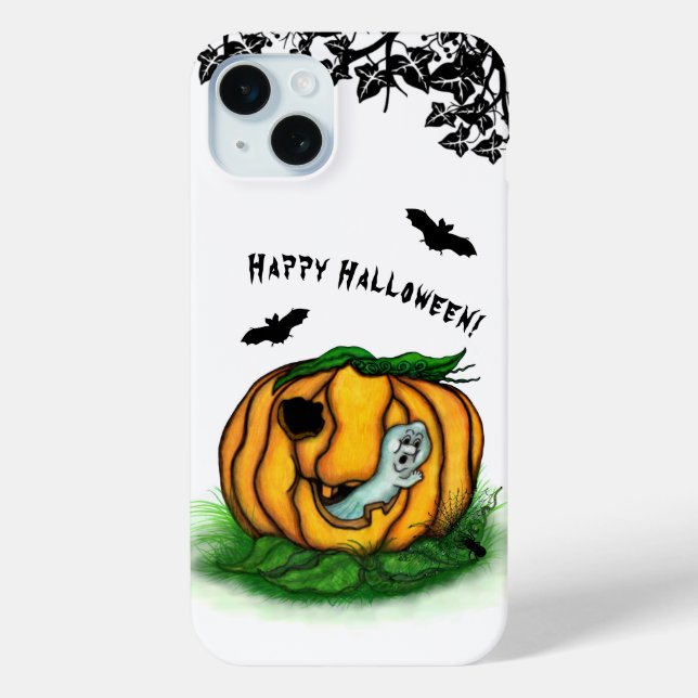 Coques Case-Mate iPhone Le fantôme d'Halloween, chauve-souris, fantôme et  (Verso)