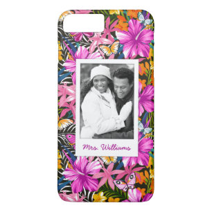Coque Case-Mate Pour iPhone Le feuille et les fleurs tropicaux   ajoutent