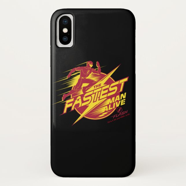 Coques Case-Mate iPhone Le Flash | L'Homme Le Plus Rapide Vit (Dos)