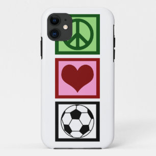 Case-Mate iPhone Case Le football d'amour de paix