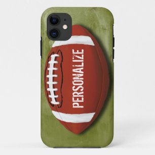 Case-Mate iPhone Case Le football grunge vert personnalisé