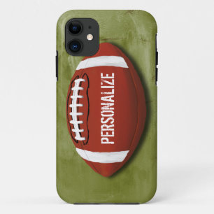 Coque Case-Mate Pour iPhone Le football grunge vert personnalisé
