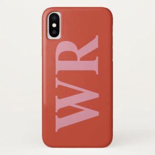 Coque iPhone X Le grand monogramme marque avec des lettres le