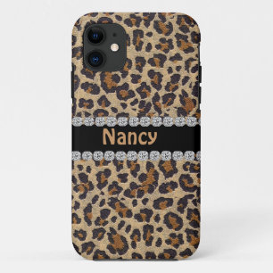 ETUI iPhone Case-Mate LE GUÉPARD A PERSONNALISÉ LA CAISSE DE BLING