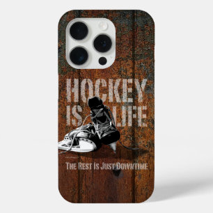 Coque iPhone 15 Pro Le hockey c'est la vie