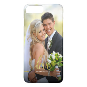 Coque Case-Mate Pour iPhone Le manuscrit manuscrit d'or d'amour couple le