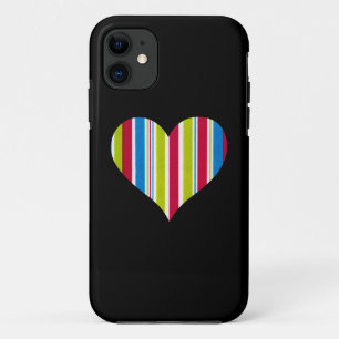 Coques Pour iPhone Le marqueur raye - bleu rouge vert - le coeur