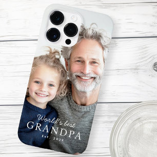 Coque Pour Pour iPhone 14 Pro Max Le meilleur grand-père du monde photo de l'année d