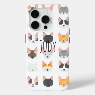 Coque iPhone 15 Pro Le Meow du chat personnalisé