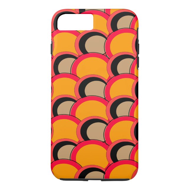 Coques Case-Mate iPhone Le mod entoure l'orange (Dos)