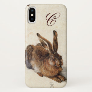 Coque iPhone X Le monogramme de LAPIN (jeune lièvre)