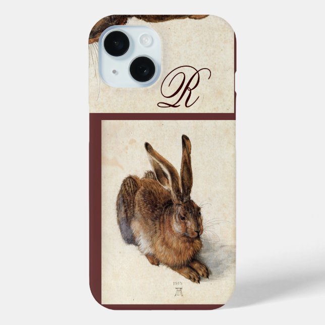 Coques Case-Mate iPhone LE MONogramme DU RABBIT ( Jeune Lièvre ) (Verso)