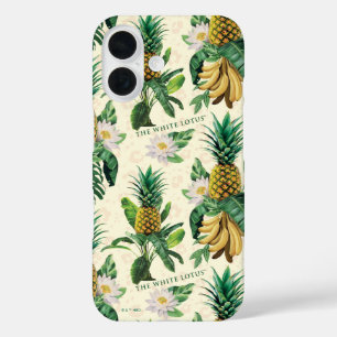 Coques iPhone 16 Le Motif blanc Lotus Pineapple Paradise