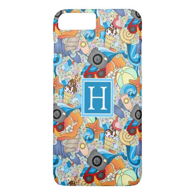 Coques Case-Mate iPhone Le motif | d'amusement d'été ajoutent votre (Dos)