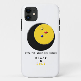 Case-Mate iPhone Case Le noir et l'or est même dans la caisse de ciel