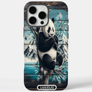 Coques iPhone 16 Pro Max Le paradis boisé de Panda : traitement au bambou