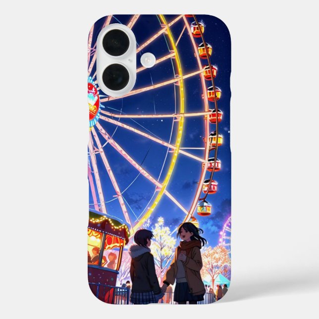 Coques Case-Mate iPhone Le parc d'attractions d'hiver (Verso)