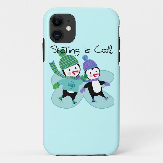 Coques Case-Mate iPhone Le patinage de pingouins est frais (Dos)