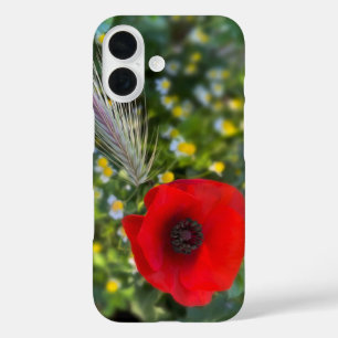 Coques iPhone 16 Le pavot rouge
