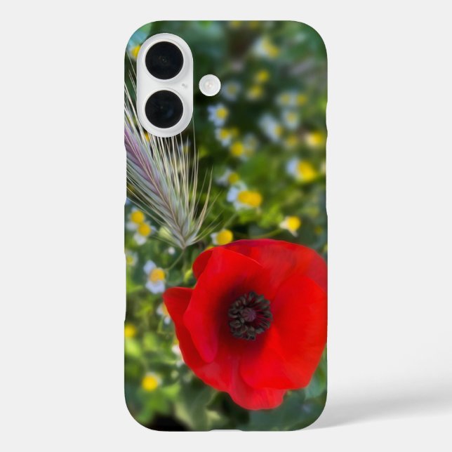 Coques Case-Mate iPhone Le pavot rouge (Verso)