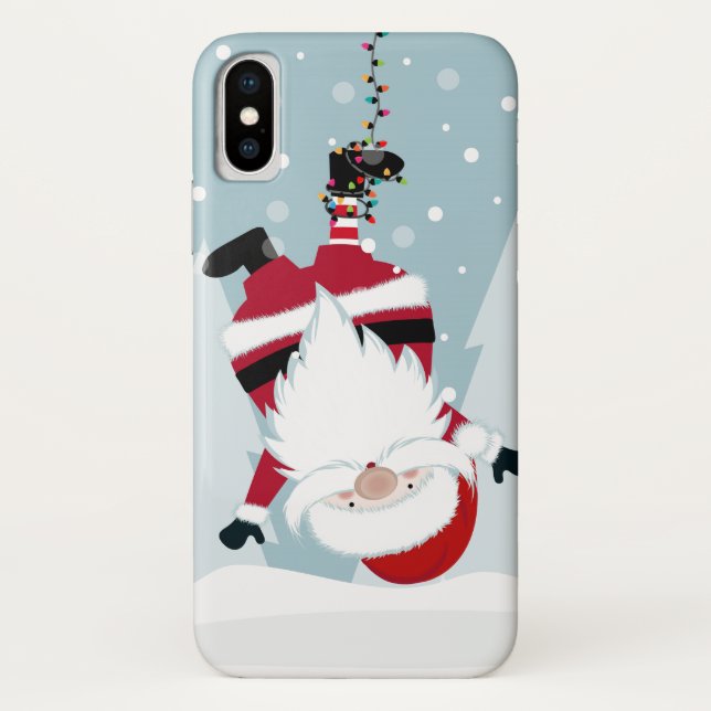 Coques Case-Mate iPhone Le père noël drôle (Dos)