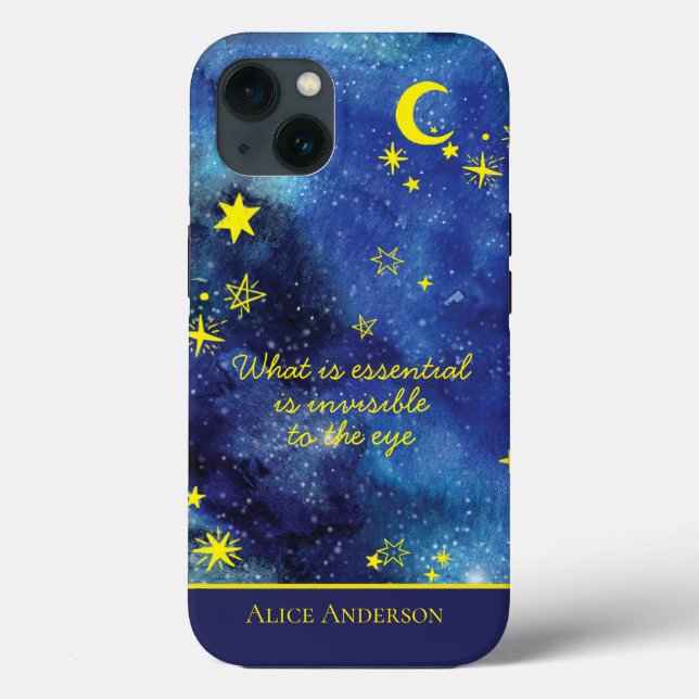 Coques Case-Mate iPhone le petit prince QUOTE Nom personnalisé (Verso)