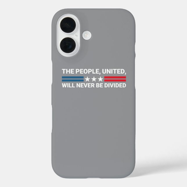 Coques Case-Mate iPhone Le Peuple, Unis, Ne Sera Jamais Divisé - Unité (Verso)