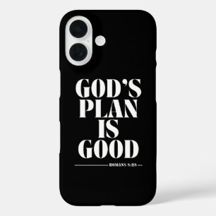 Coques iPhone 16 Le plan de Dieu est bon - Romains 8:28