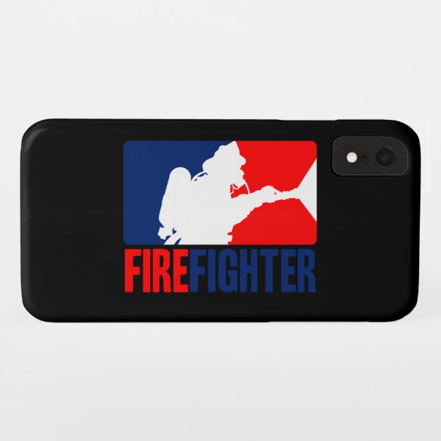 Coques Case-Mate iPhone Le pompier Vibrant Rouge et Bleu (Dos (Horizontal))