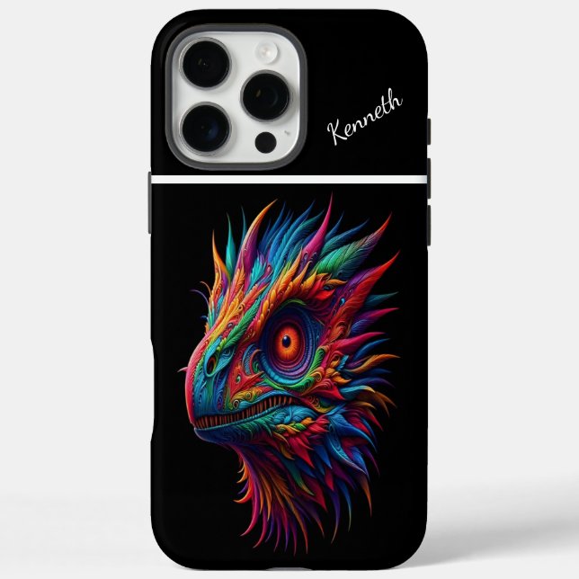 Coques Case-Mate iPhone Le regard du Raptor The Rainbow Dragon (Verso)