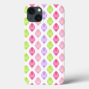 Coques Pour iPhone Le ressort coloré part du motif pourpre vert rose