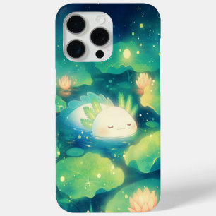 Coque iPhone 15 Pro Max Le rêve floral Axolotl