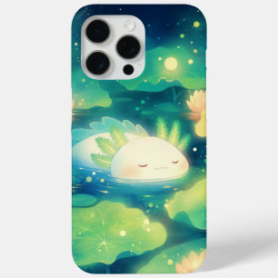 Coque iPhone 15 Pro Max Le Rêve Floral de l'Axolotl