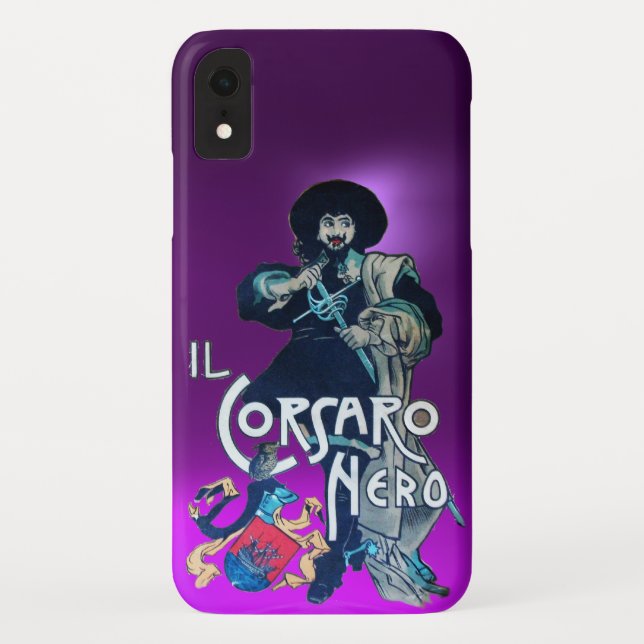 Coques Case-Mate iPhone LE ROSE NOIR pourpre (Dos)
