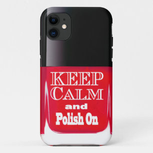 Coques Pour iPhone Le rouge gardent le cas calme de l'iPhone 5 de