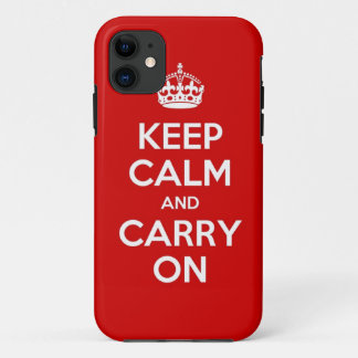 Etui iPhone Case-Mate Le rouge maintiennent calme et continuent le cas