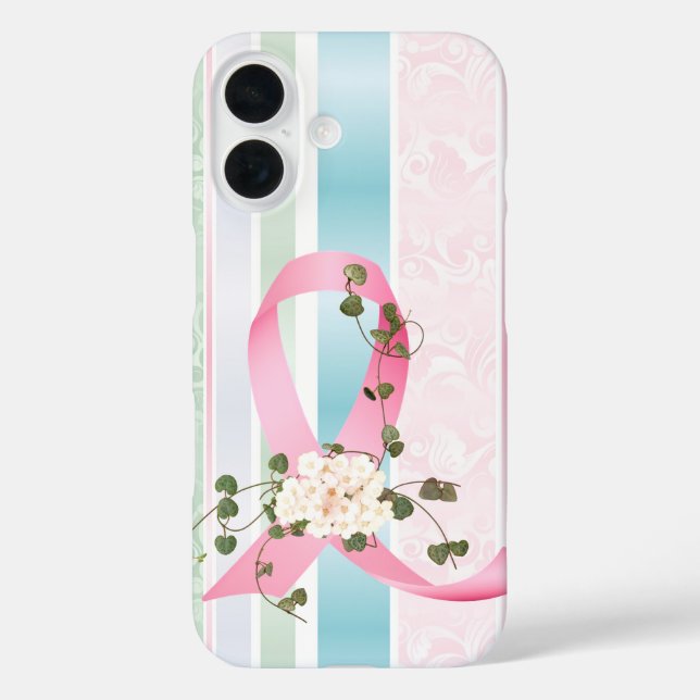 Coques Case-Mate iPhone Le Ruban Rose Au Lierre (Verso)
