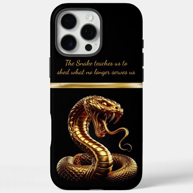 Coques Case-Mate iPhone Le serpent d'or symbolise la fortune au Nouvel An  (Verso)