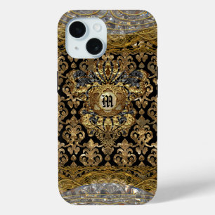 Coque Pour iPhone 15 Le Shantesa Monogramme baroque