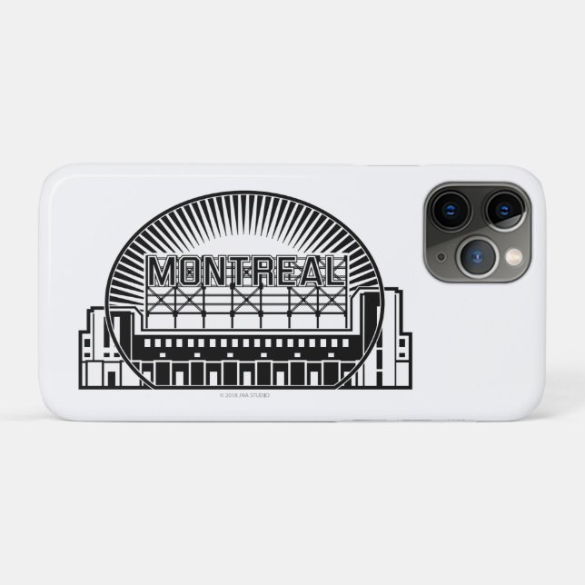 Coques Case-Mate iPhone Le site de Montréal (Dos (Horizontal))