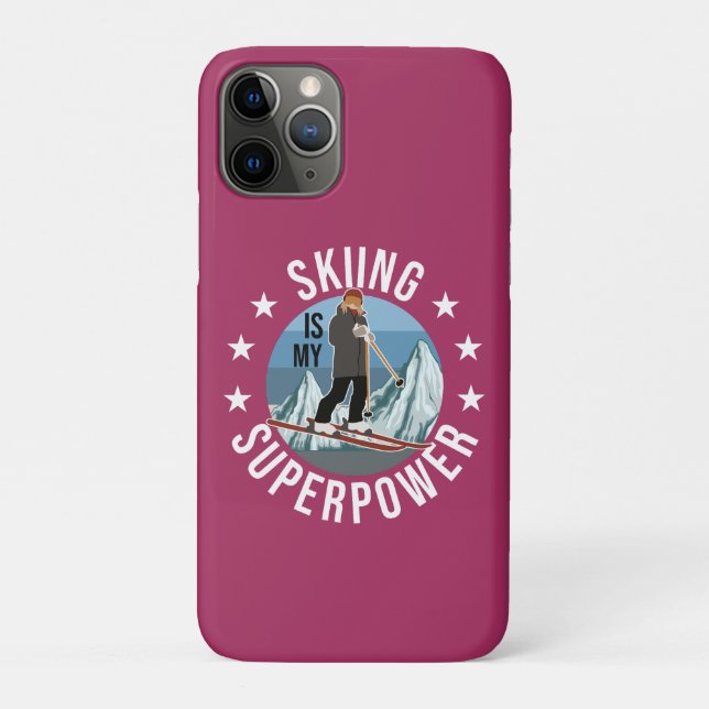 Coques Case-Mate iPhone Le Ski Est Ma Superpuissance (Dos)