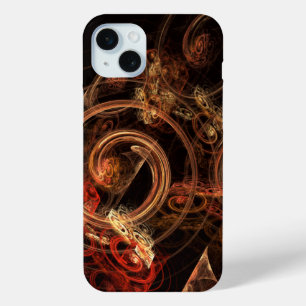 Coque iPhone 15 Mini Le son de la musique Art Abstrait