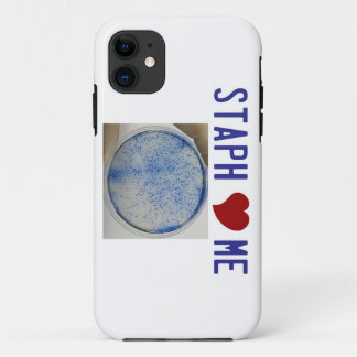 Coques Pour iPhone Le staphylocoque m'aiment dans le blanc