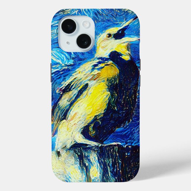 Coques Case-Mate iPhone Le style VanGogh aux oiseaux solitaires (Verso)