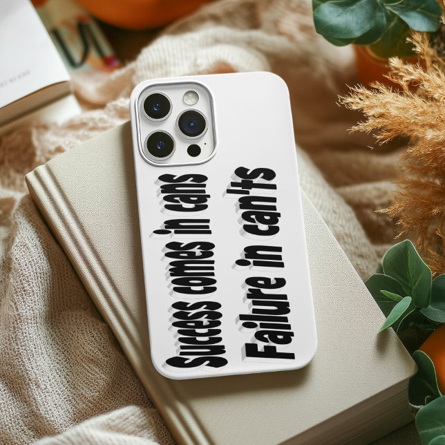 Coques Case-Mate iPhone Le succès vient en boîtes Citations Citation motiv (Créateur téléchargé)