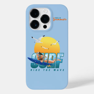 Coque Pour iPhone 14 Pro Le surfeur chevauche la vague (F)