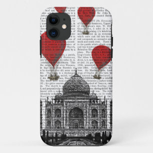 Case-Mate iPhone Case Le Taj Mahal et ballons à air d'un rouge ardent